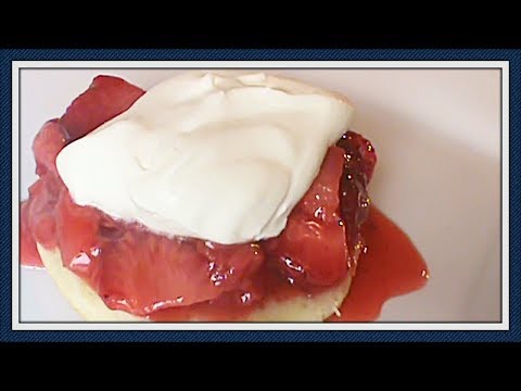 Crumpets With Strawberries and Whipped Creme Fraiche