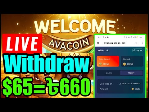 AvaCoin Claim Withdrew & Sell Full Process | Avacoin Withdraw Proof, Avacoin Withdrawal Update Today