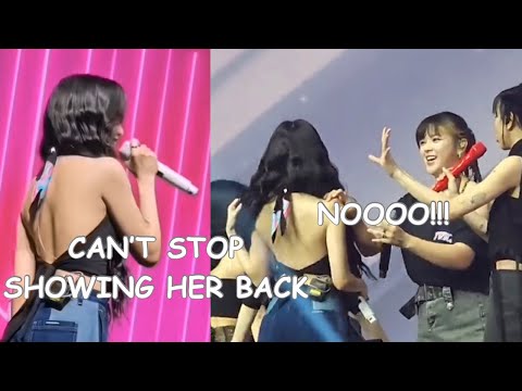 Twice Mina keep showing her back so Jeongyeon did this *poor Chaeyoung*