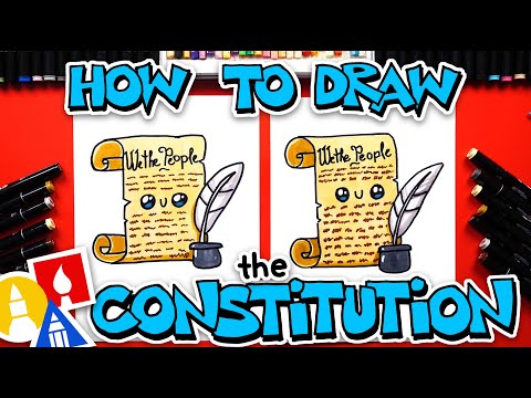 How To Draw The Constitution Of The United States Of America