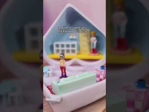 I made a Mini Polly pocket diorama and the 90’s child in me is screaming 🥰 #pollypocket