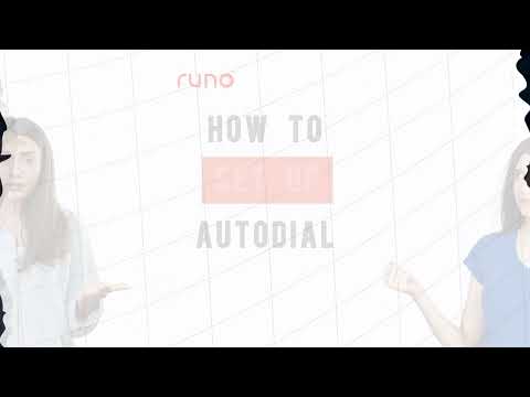 How to set-up auto dialing | Mobile App | Runo