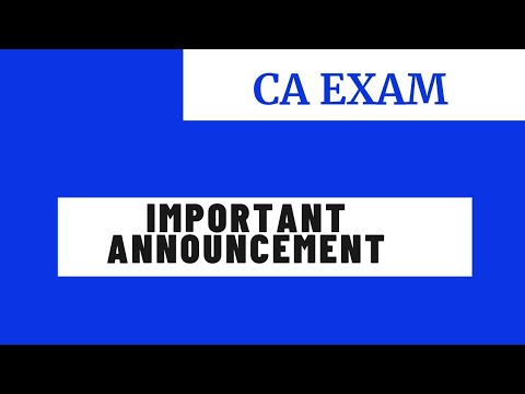 Announcement for CA students 🚨🚨