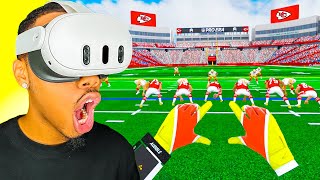 PLAYING THE NFL's NEW VIRTUAL REALITY GAME!!! (INSANE)