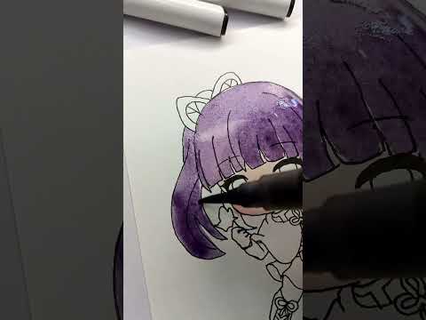 kanao tsuyuri chibi drawing full coloring process #drawing #anime