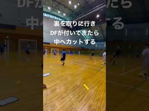 個人戦術のトレーニング(アラの駆け引き) #shorts