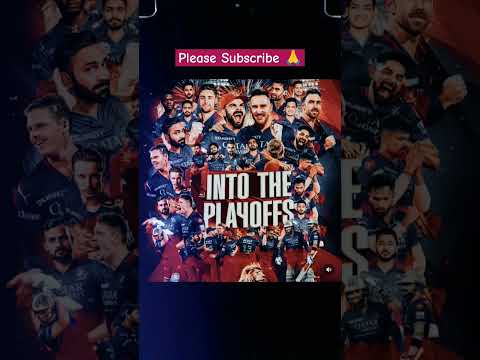 RCB INTO PLAYOFFS  #rcb #tata #ipl #king #kholi #msdhoni #viral #shorts #trending #youtubeshorts