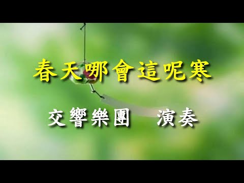 春天哪會這呢寒                                                                交響樂團  演奏