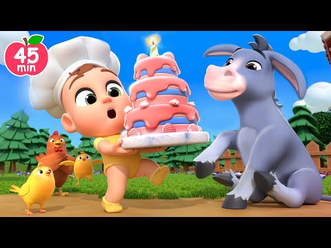 Veggie Cake for Animals! 🫏🐮 Pat a Cake Song | Lalafun Nursery Rhymes & Kids Songs