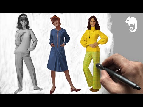 90MAC Life Drawing Class - 70s Women's Fashion