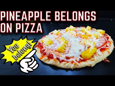 PINEAPPLE BELONGS ON PIZZA, CHANGE MY MIND! MAKING HAWAIIAN PIZZA ON THE GRIDDLE!