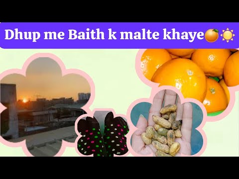 Aj dhup me baith Kr oranges khaye | Sunbath Lia | winters🌨️☀️ @MalikKVlogz