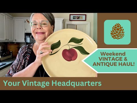 Vintage Antiques from Weekend: Thrift Store - Estate Sale Haul!!