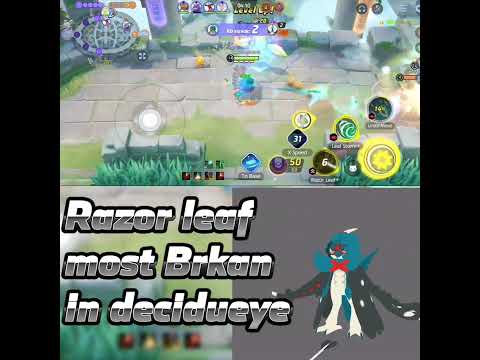 decidueye razor leaf most Brkan #T.R.B.Gaming YT#pokemonunite #shortspokemonunite #virl#shorts