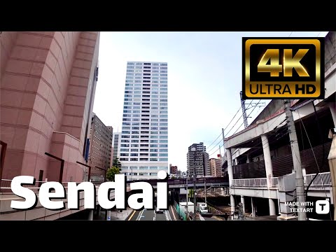 【4K】Sendai (Japan) - Afternoon Walk - May 2024