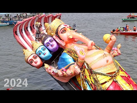 India Biggest Ganesh Immersion 2024 | Khairatabad Ganesh Nimajjanam 2024 | Hyderabad Ganesh Visarjan