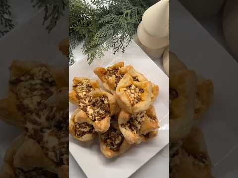 Spicy Italian Sausage & Cream Cheese Bites Recipe in Description ⬇️ #newyearseve #newyearseveparty