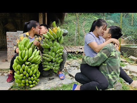 45 days of harvesting bananas and forest products for sale - The life of a couple | Linh's Life