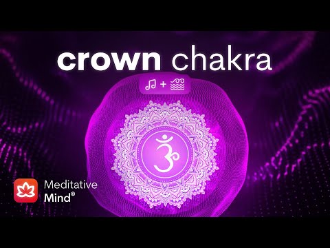 CROWN CHAKRA Healing Vibrations + Ocean Sounds | Awaken Kundalini, Activate Pineal Gland