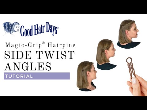 3x Magic-Grip Side Twist Styles. Change up the twist angle and create a different looks.