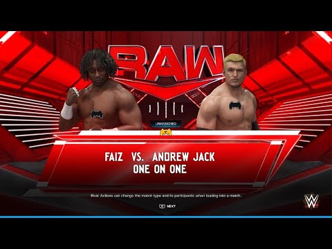 WWE 2K2K24: AWA Monday night dawn: Faiz vs Andrew Jack