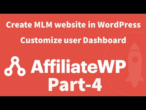 Create MLM website in WordPress Part - 4 | Customize user Dashboard