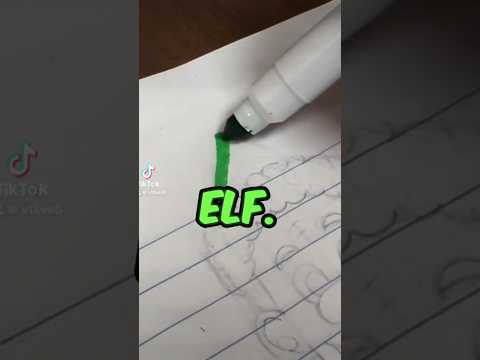 How To Draw Elf 🎄 #short #christmas