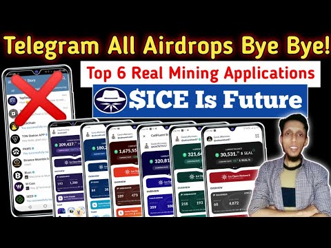 Telegram All Airdrops Bye Bye | Exposing Telegram Airdrops Scam | 6 Trusted Mining Apps