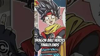 Dragon Ball Heroes is CANCELLED #dragonball #dbz #goku