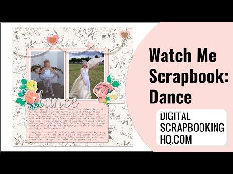 How to make a Digital Scrapbook page Photoshop Elements