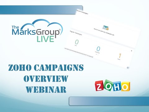 Zoho Campaigns Overview Webinar