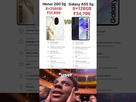 Honor 200 5g vs Samsung galaxy A55 5g  👍 trending shorts 👍 #vairalshort #honor2005g#trendingshorts