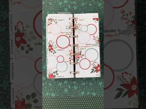 Christmas florals & circles #planwithme  #plannertips