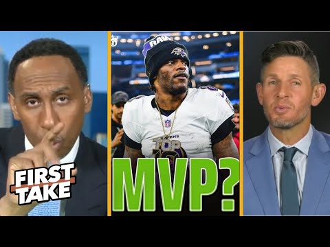 FIRST TAKE | "Lamar should be MVP over Josh Allen" - Stephen A on Ravens DESTROY Texans on Christmas