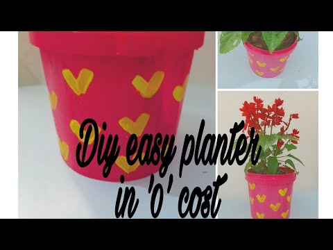 Diy easy planter /How to make planter in '0'cost