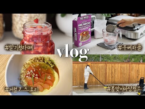 LIVING IN SEATTLEㅣdaily vlog, making homemade preserved strawberries, my fave restaurants