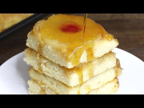 Pineapple Upside Down Pancakes (Sheet Pan)