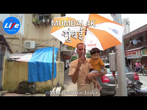 MUMBAI Walking Tour - Currey Road to Worli Naka via Lower Parel - INDIA Walking Tour 4K HDR