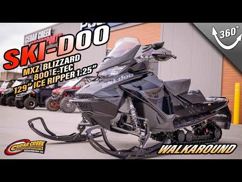 Walkaround | 2020 Ski-Doo MXZ® TNT® Rotax® 600R E-TEC® Ice Ripper XT 1.25 Black