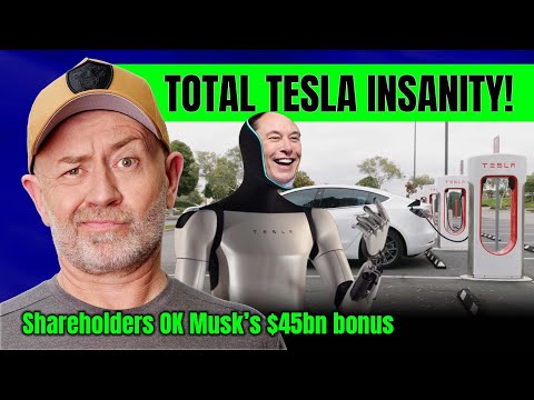 Tesla Shareholders OK Magic Musk $45bn BS Bonus! | Auto Expert John Cadogan