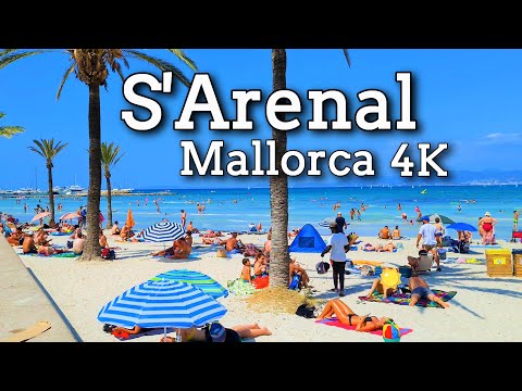 Playa S'Arenal | S'Arenal Mallorca | Spain 4K