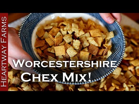 Easy, savory, Chex Mix recipe. The perfect fall snack by Heartway Farms