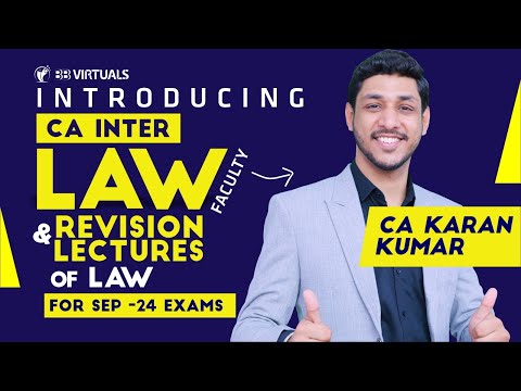 CA Inter Law Revisions for SEP 2024 Exams Part - 1