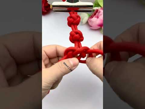 Tanghulu Rope-weaving skills sharing Knot tutorial Fancy knotting Knotting skills Practical knot