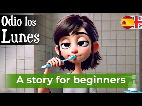 BEGIN LEARNING Spanish with a Simple Story (I Hate Monday)