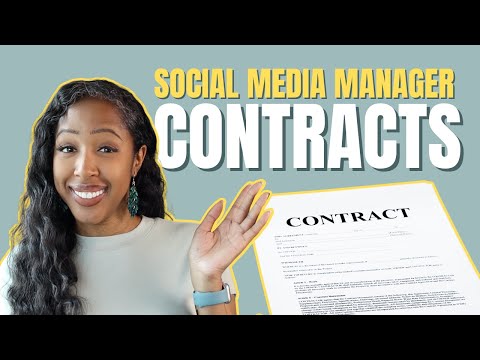 What to include in your Social Media Manager contract