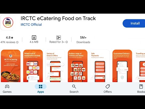 How To Install Irctc eCatering Food On Track App's | How To Download Irctc eCatering Food On Track