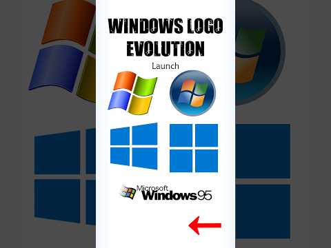 Microsoft Windows LOGO Evolution  #trending #evolution #history #windows #windows11 #windows12