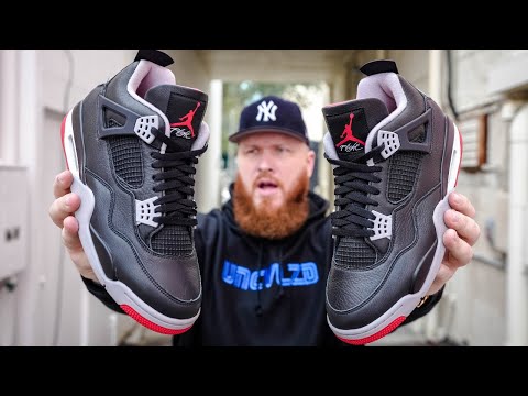 HOW GOOD ARE THE JORDAN 4 BRED REIMAGINED SNEAKERS?! (Early In Hand & On Feet Review)