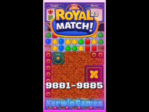 Royal Match Level 9881 9882 9883 9884 9885 - No Boosters Gameplay